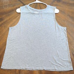 Nine West Soft Spun Gray Heather Sleeveless Tank Top XXL